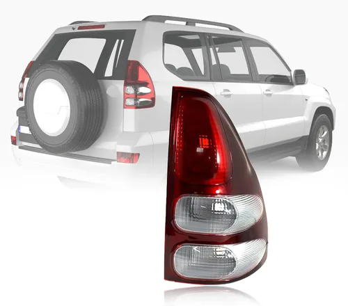 Vista 8 de Luz trasera izquierda para Toyota Land Cruiser Prado LC120 2003 2004 2005 2006 2007 2008 2009 sin bombillas