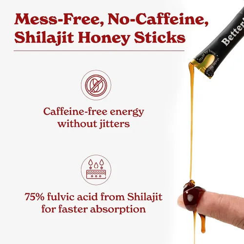Vista 4 de Better Alt Paquete de 2 palitos Shilajit del Himalaya puro (canela + caramelo) Fácil de consumir 60 barras para impulso de energía y apoyo