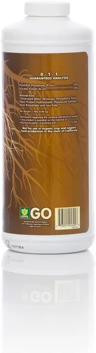 Vista 2 de General Hydroponics General Organics BioRoot, alimento vegetal para las raíces, 0-1-1, 1 cuarto de galón.