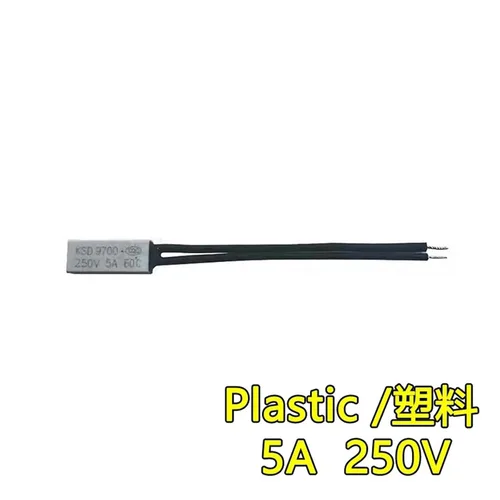 Vista 2 de KSD9700 Temperature Control Switch 5 10 16A 250V 40-155 Degrees Celsius Normally Closed/Normal Open Thermostat Thermal Protection Fuse(Plastic