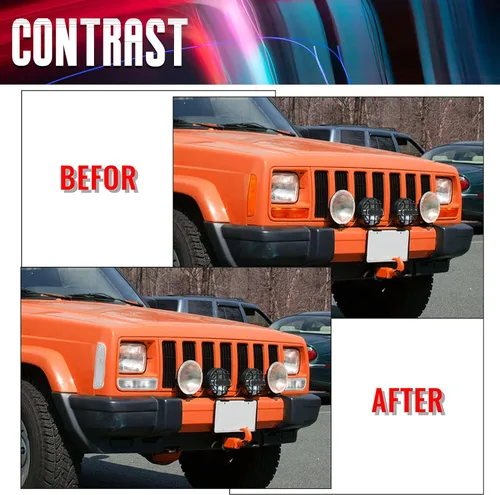 Vista 6 de ECOTRIC Luces de esquina + luces de señal compatibles con Jeep Cherokee XJ 1997-2001 solo luces de esquina transparentes y luces de señal