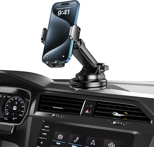 Vista 8 de Qifutan Soporte de teléfono montado en tablero para tu automóvil, soporte de teléfono para salpicadero de automóvil, ventilación de aire, soporte