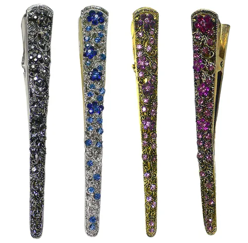 Vista 24 de NM110-2-6d1 - Juego de 6 pinzas de metal resistentes para el cabello para mujeres y niñas
