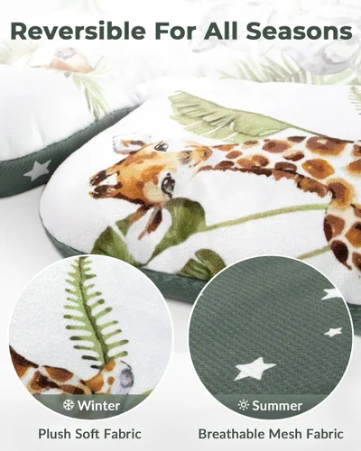 Vista 4 de Inserción para bebé Compatible con columpio 4moms Mamaroo y silla de auto para bebé, incluye 3 bolas de repuesto, inserción reversible para recién