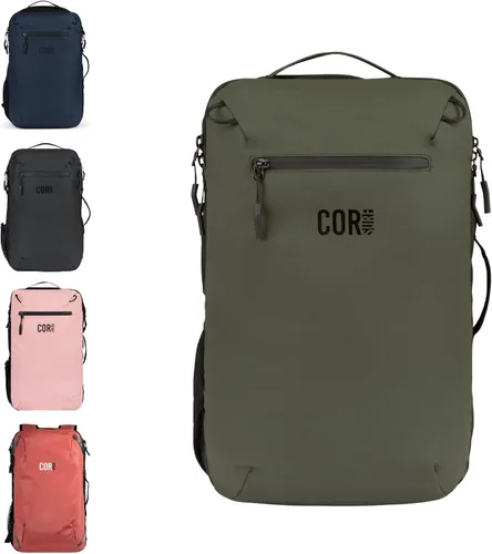 Vista 28 de COR Surf Mochila de viaje de mano Island Hopper 2.0 Mochila ultraligera aprobada para artículos personales 28L Negro Edición impermeable