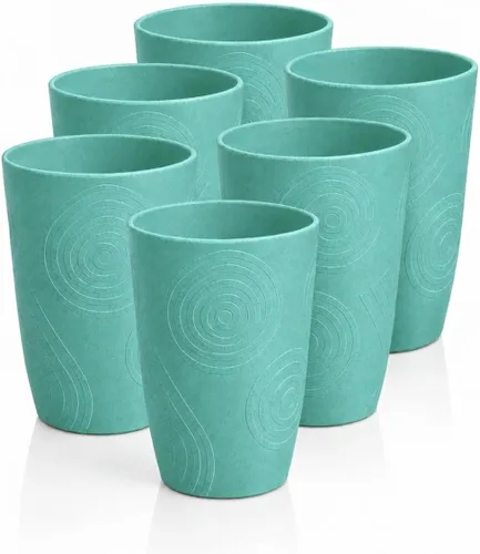 Vista 14 de Vasos de paja de trigo de 16 onzas, vasos de plástico