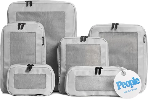 Vista 35 de Aerotrunk Cubos de embalaje de compresión para viajes, paquete de 2, beige