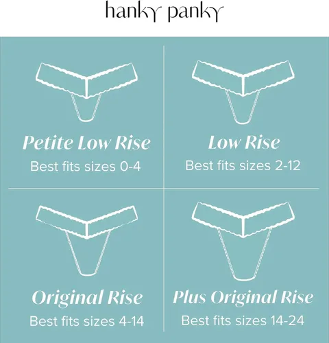 Vista 4 de Hanky Panky - Tanga de encaje original para mujer Lilly absoluto
