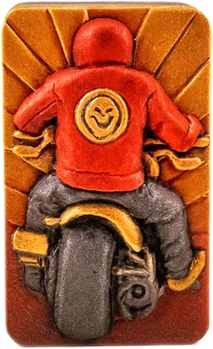 Vista 7 de Molde de silicona Biker para fabricación de jabón, fundición de resina, yeso, yeso, vela y otras manualidades.