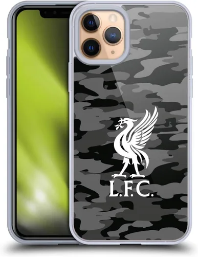 Vista 136 de Head Case Designs Funda de gel con licencia oficial del Liverpool Football Club Away Colourways Crest Camou [protección de grado militar] compatible
