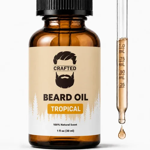 Vista 9 de Aceite para barba de Crafted Beards – Acondicionador de aceite para barba – Deja tu barba sintiéndose increíble – Todos los ingredientes naturales
