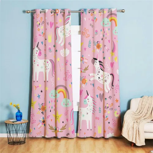 Vista 11 de Koudi Cortinas opacas con diseño de pájaros y flores, cortinas de oscurecimiento con ojales, paneles de cortina con aislamiento térmico