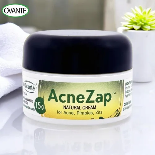 Vista 4 de Acne Zap Crema a base de azufre para cara, tratamiento eficaz del acné con azufre blanco, aceite de árbol de té y óxido de zinc para adultos