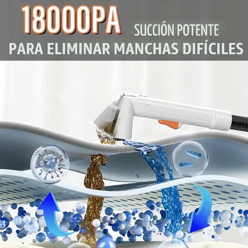 Vista 2 de Starrybot Máquina limpiadora de tapicería, extractor de manchas de mascotas Blanco