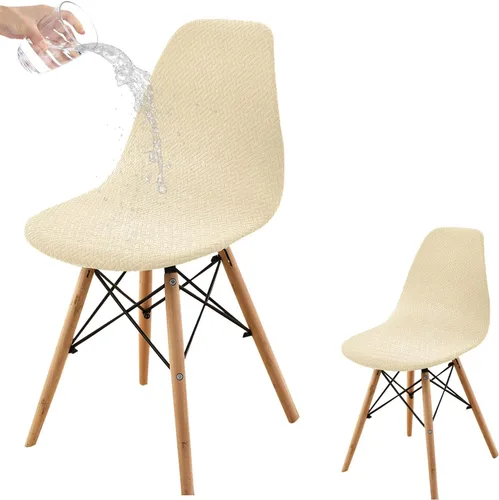 Vista 19 de HAOYONG Fundas para silla de comedor modernas de mediados de siglo, funda estampada para silla sin brazos, fundas elásticas para cocina, oficina