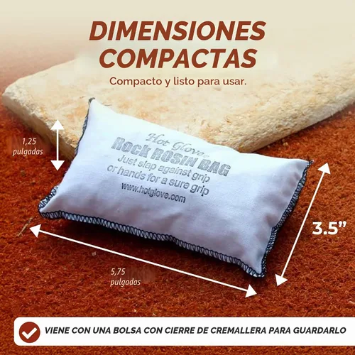 Vista 4 de Hot Glove Rock Rosin - colofonia extra pegajosa con bolsa de fácil flujo para Max Rosin, ROZ-R