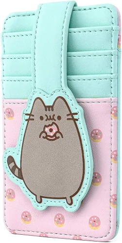 Vista 2 de Loungefly Pusheen The Cat Donuts - Cartera de piel sintética para tarjetas, Multi