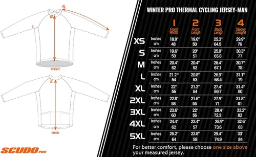 Vista 5 de ScudoPro Camiseta de ciclismo Pro Thermal de manga larga con código de país Venezuela para hombre
