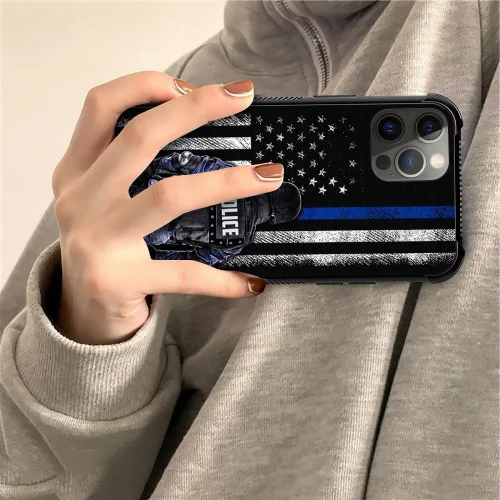 Vista 5 de DJSOK Funda para iPhone 13 Pro Max, diseño de patrón de lujo, a prueba de golpes, funda resistente a prueba de golpes, para hombre y mujer, bandera