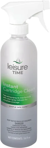 Vista 2 de Leisure Time S-02 Limpiador instantáneo de cartuchos para spas y jacuzzis, 1 pinta, paquete de 2