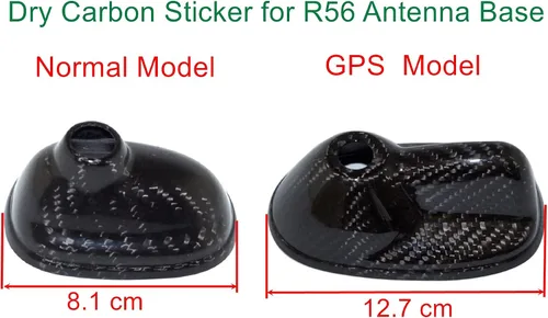 Vista 3 de Etiqueta engomada seca de la cubierta de la fibra de carbono para MK2 R56 2007 ~ 2013 modelo de la base de la antena-GPS 2007~2013