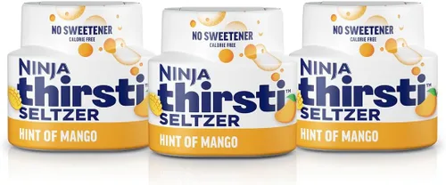 Vista 9 de Ninja Thirsti Gotas de Agua Saborizada, SELTZER Cereza Negra, Agua Espumosa Crujiente y Refrescante, Cero Calorías, Cero Azúcar, Cero Edulcorantes