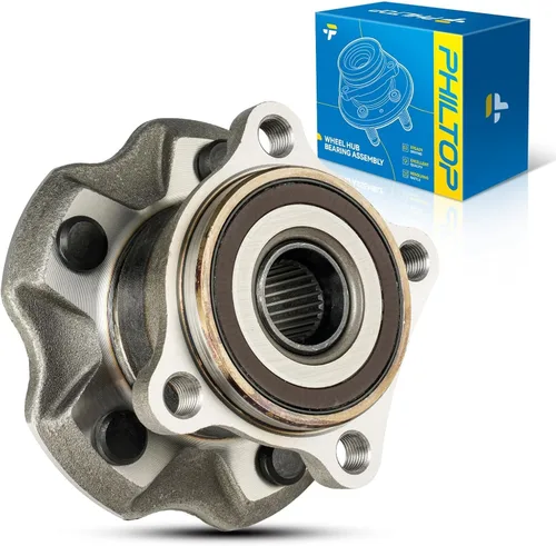 Vista 32 de PHILTOP 512012 x2 Conjunto de cubo de cojinete de rueda trasera para Volkswagen Jetta for 1998-2010 Volkswagen Beetle, 1999-2005 Volkswagen Jetta