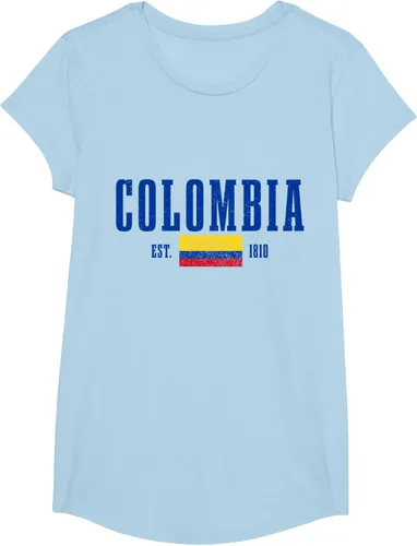 Vista 15 de Colombia Est. 1810 - Camiseta de Colombia Vintage, Negro, S