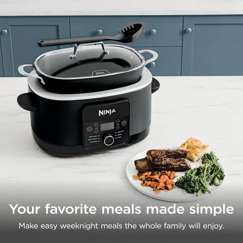 Vista 2 de Ninja® Olla Multiusos 12-en-1 PossibleCooker™ PLUS 8.5 cuartos - Cocina Múltiple Sous Vide y Fermentación Olla de Cocción Lenta, Horno Holandés