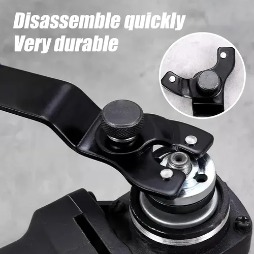 Vista 3 de Llave amoladora universal ajustable, acero al carbono para varias amoladoras angulares, llave para amoladora angular de 4, 5, 6, 7 y 9 pulgadas