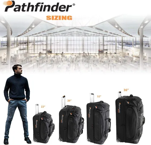 Vista 6 de Gear - Bolsa de lona con fondo enrollable de 32 pulgadas, Negro -, Pathfinder Gear - Bolsa de lona con fondo rodante de 32 pulgadas, 32 pulgadas