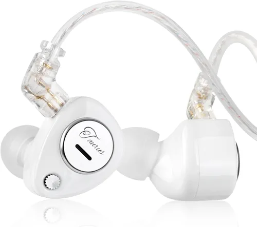 Vista 39 de KZ Castor - Auriculares intrauditivos, sonido de graves mejorado HiFi, IEMs aislantes de ruido ajustables, auriculares con cable de doble