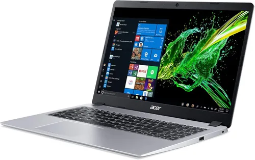 Vista 7 de Portátil Acer Aspire 5 Slim, pantalla IPS Full HD de 15.6 pulgadas, AMD Ryzen 5 3500U, tarjeta de gráficos Vega 8, memoria DDR4 de 8 GB, unidad