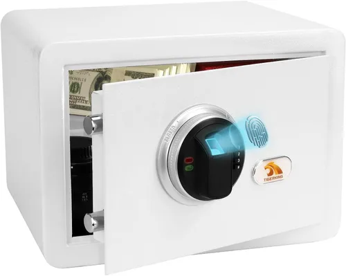 Vista 9 de TIGERKING Caja fuerte biométrica para el hogar pequeña con llave y teclado
