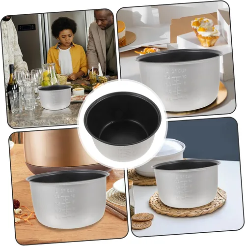 Vista 8 de Luxshiny Recipiente de arroz de repuesto para olla interior de 4 L antiadherente interior olla de cocción interna olla a presión eléctrica Pot Liner