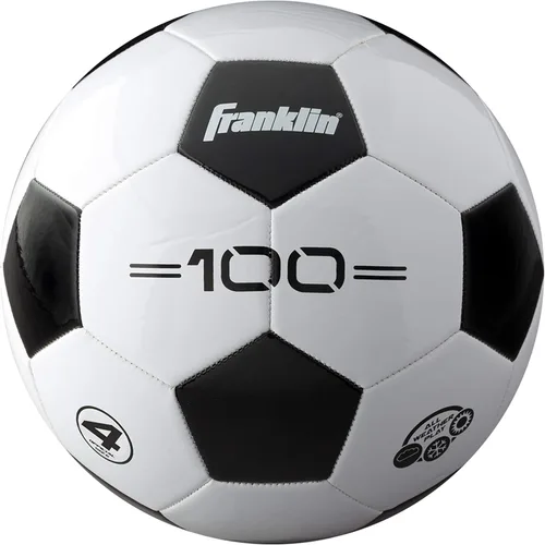 Vista 10 de Franklin Sports - Pelotas de fútbol para jóvenes y adultos - Tamaños 3, 4 y 5 - Paquetes individuales y a granel - Negro y blanco