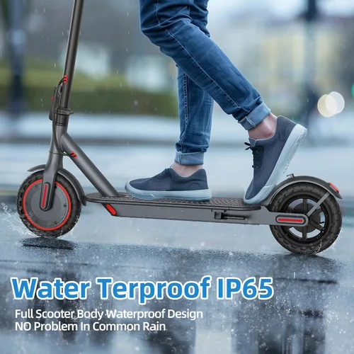 Vista 7 de Joyhis Electric Scooter for Adults with Seat, 15-21 Miles Range Scooters, 19Mph Escooter, 8.5"/10" Folding Scooters with APP Control, 350W/500W