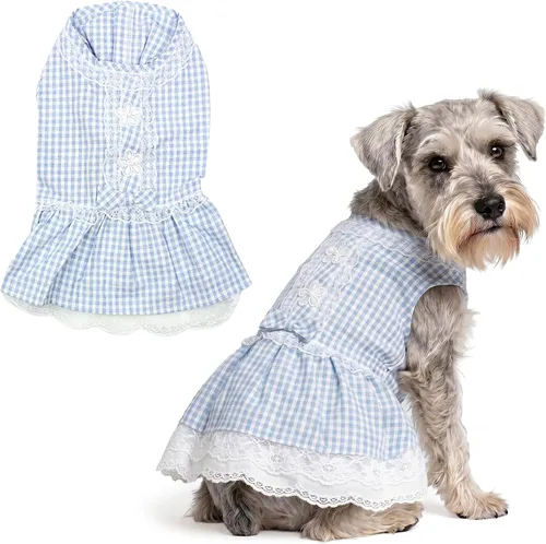 Vista 59 de Parisian Pet Chambray - Vestido para perro - Ligero sin mangas para perro, niña, talla XS Chambray en general
