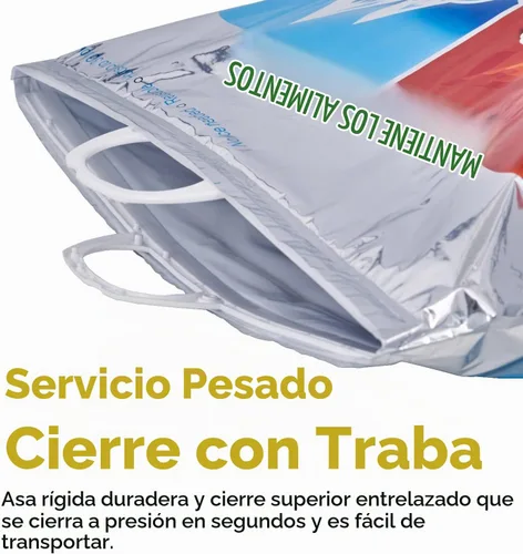 Vista 5 de Superio Bolsas aisladas para bebidas frías y calientes para entrega de alimentos, bolsas de compras de comestibles, almacenamiento de alimentos