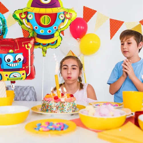 Vista 2 de Fun Express JUEGO DE GLOBOT FIESTA MYLAR (3PC)