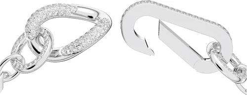 Vista 2 de SWAROVSKI Dextera Bracelet with White Crystal Pavé on a Rhodium Plated Setting