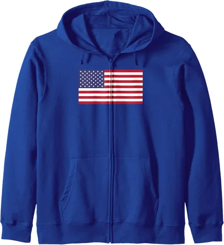 Vista 4 de United States USA American Flag USA Fans America Lovers Zip Hoodie