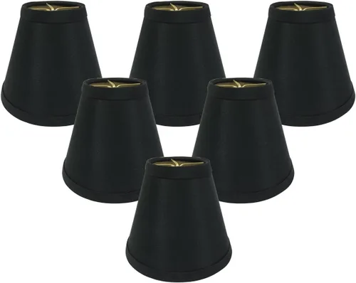 Vista 26 de Royal Designs, Inc. Lámpara de araña de tapa dura Empire Basic Shade CS-984-5AGL, oro antiguo, 3 x 5 x 4,5