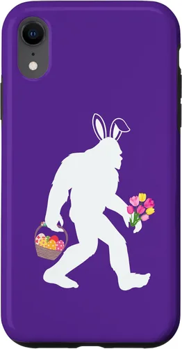 Vista 8 de Funda para iPhone 15 Easter Bigfoot Yeti Funny Sasquatch Egg Scavenger