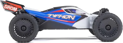 Vista 5 de ARRMA Typhon GROM 4x4 RC Buggy, RTR, Blue/Silver Azul/Plateado