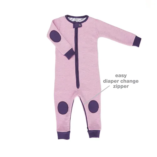 Vista 3 de baby deedee Pijama de terciopelo de manga larga sin pies, 1 pieza, algodón, 3-6 meses