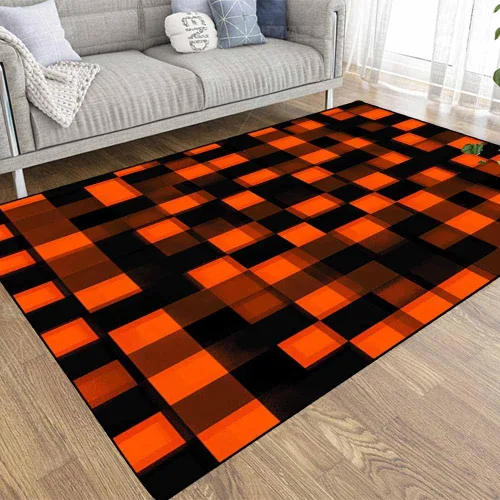 Vista 53 de TOMWISH - Alfombra abstracta pintada a mano en blanco y negro con pintura dorada, sala de estar, dormitorio, decoración de suelo, alfombra