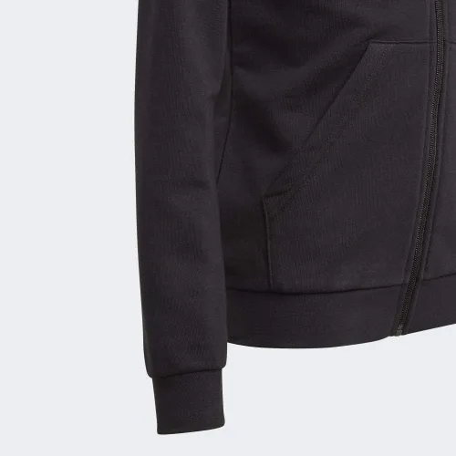 Vista 8 de adidas Performance Yg E Lin Fz Hd Fleece Niñas Negro - 78 Años - Suéter Suéteres