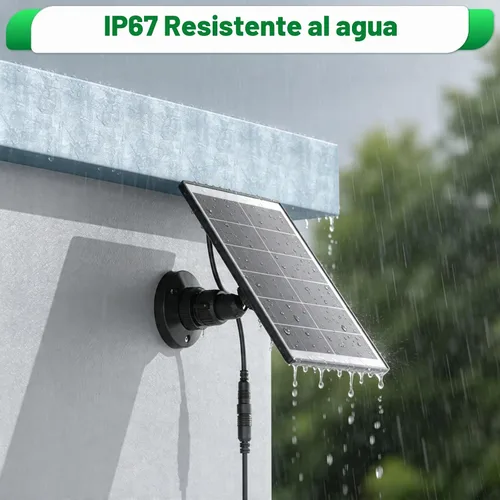 Vista 6 de UYODM Cargador de Panel Solar Compatible con Timbre de Video Blink/Blink Outdoor 4(4ª) / XT3 / XT2 / XT Cam, Alimenta tu Timbre o Cámara Exterior