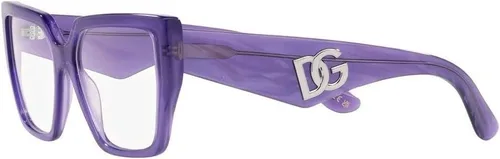Vista 3 de Dolce & Gabbana Marco de gafas DG 3373 Fleur Purple 5316145 mujer, Púrpura (Fleur Purple)